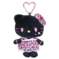 ハローキティ ミニポーチ マスコットポーチ ギャル3 BK サンリオ 畑山商事 カラビナ付き 小物入れ キャラクター グッズ 