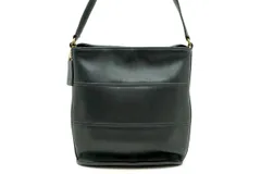 オールド コーチ ヴィンテージ  9083 ワン ショルダー バッグ バケツ型 USA製 レザー 黒 ブラック COACH 4764h