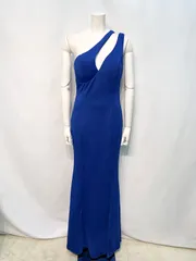 2147 キャバクラ ロングドレス ストレッチ タイト イベント バースデー キャバドレス L