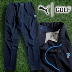 PUMA プーマ ゴルフ ドビータック EXストレッチ テーパード ロング パンツ ゴルフウェア 627653 定価1.3万 ネイビー  ▲033▼50424w04