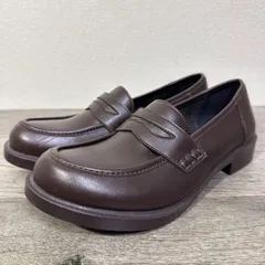 美品 やさしい靴工房 Belle＆Sofa 初めから痛くないコインローファー A6407 通勤通学 24cm ブラウン