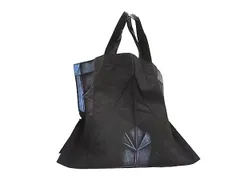 ■美品■ ISSEY MIYAKE イッセイミヤケ キャンバス ラメ トートバッグ ハンドバッグ 肩掛け ブラック系×ブルー系 FP5934のサムネイル