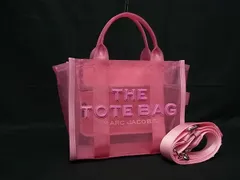 ■新品■未使用■ MARC JACOBS マークジェイコブス ザ メッシュ ナイロン 2WAY ハンドバッグ トート ショルダー ピンク系 FU2550