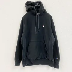 古着 used　Champion　チャンピオン　リバースウィーブ　スウェットパーカー/フーディー　黒　ブラック　Lサイズ