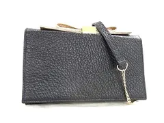 ■美品■ SeeByChloe シーバイクロエ レザー チェーン クロスボディ ショルダーウォレット 長財布 レディース ブラック系 FU6845