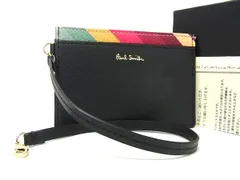■新品■未使用■ Paul Smith ポールスミス レザー カードケース カード入れ パスケース 定期入れ ブラック系×マルチカラー GA6533