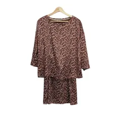 theory luxe(セオリーリュクス) ワンピースセットアップ レディース美品  - ダークブラウン×白