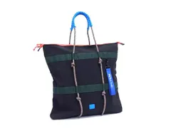 ■新品同様■ PS Paul Smith ピーエスポールスミス PSカラーコード ナイロン トートバッグ ハンドバッグ ブラック系 FN8847のサムネイル