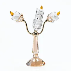 スワロフスキー SWAROVSKI クリスタルフィギュア フィギュリン Disney ディズニー Beauty And The Beast 美女と野獣 Lumiere ルミエール 5714329 インテリア オブジェ 置物