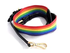 ■美品■ MICHAEL KORS マイケルコース キャンバス×レザー バッグ用 ショルダーストラップ 斜め掛け マルチカラー FR7648