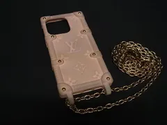 LOUIS VUITTON ルイヴィトン M82082 モノグラム リ トランク iPhone14 Pro対応 アイフォン スマホケース モチピンク FW0295