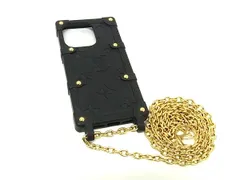 ■極美品■ LOUIS VUITTON ルイヴィトン M81997 モノグラム リ トランク iPhone14 Pro対応 アイフォンケース ブラック系 BR1277