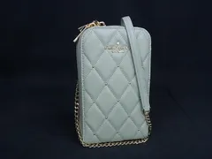 ■新品■未使用■ kate spade ケイトスペード レザー ショルダーバッグ ポシェット レディース ライトグリーン系 FV4596