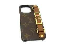 LOUIS VUITTON ルイヴィトン M81214 モノグラム バンパー ドーフィーヌ iPhone13Pro対応 アイフォン スマホケース ブラウン系 BQ3095