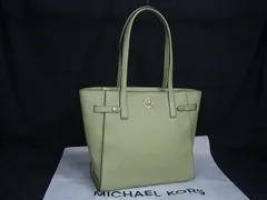 ■新品■未使用■ MICHAEL KORS マイケルコース PVC トートバッグ ショルダーバッグ 肩掛け レディース グリーン系 FT4561
