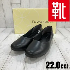 M-306 ■kutsu.com公式■fuwaraku スクエアトゥパンプス　FR-1105　22.0㎝