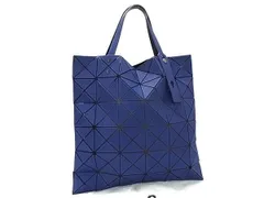 ■美品■ BAO BAO ISSEY MIYAKE バオバオイッセイミヤケ ルーセント PVC トートバッグ ハンドバッグ ネイビー系 FV6988