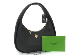 ■新品■未使用■ kate spade ケイトスペード KK054 ケイラ クレセント レザー ワンショルダーバッグ レディース ブラック系 FV6996