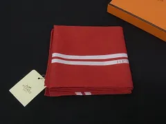 ■新品■未使用■ HERMES エルメス カレ45 プチカレ ガヴロッシュ コットン100% スカーフ ハンカチーフ レッド系 FV7886