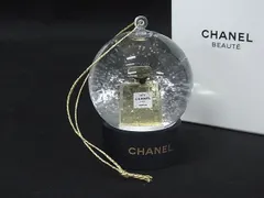 ■新品■未使用■ CHANEL シャネル  N°5 スノードーム オブジェ 置物 インテリア ネイビー系×クリア FV7936