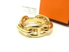 ■極美品■ HERMES エルメス シェーヌダンクル ルカデ レガート スカーフリング スカーフ留め アクセサリー ゴールド系 FV7846