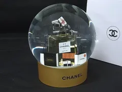 ■極美品■ CHANEL シャネル N°5 100周年 スノードーム オブジェ 置物 インテリア レディース ゴールド系×クリア FV8178
