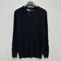 95 トミーヒルフィガー メンズ ケーブル編み ニット