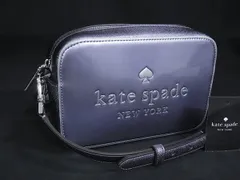 ■新品同様■ kate spade ケイトスペード オー スナップ ミニ カメラバッグ パテントレザー ショルダーバッグ パープル系 BP7893