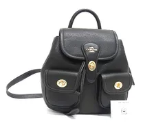 ■新品■未使用■ COACH コーチ CBH09 ハドリー レザー リュックサック バックパック レディース メンズ ブラック系 FX0855