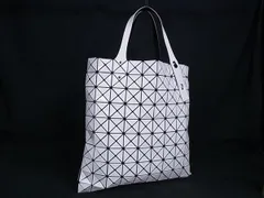 ■極美品■ BAO BAO ISSEY MIYAKE バオバオイッセイミヤケ PVC トートバッグ ハンドバッグ レディース アイボリー系 FX0647