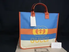 ■新品■未使用■ GUCCI グッチ  550763 インターロッキングG チルドレンズ PVC トート ハンドバッグ  グ ライトブルー系 BP7941
