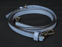 ■美品■ MICHAEL KORS マイケルコース レザー バッグ用 ショルダーストラップ 斜め掛け 肩掛け レディース ブルーグレー系 BP7832