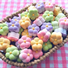 【1001】100個 デコパーツ 梅 花 フラワー ミニチュア ミックス まとめ売り