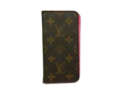 LOUIS VUITTON ルイヴィトン M67483 モノグラム フォリオ iPhoneXR 対応 アイフォンケース スマホケース ブラウン系 DJ4023
