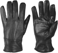 株式会社カツト ラム革 手袋 ラムレザー手袋 冬用手袋 羊革 シープスキン 本革 革手袋 おしゃれな手袋 黒 ビジネス カジュアル メンズ 紳士 スーツ 暖かい 防寒 (TB-004,  M)