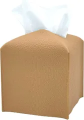TOMOTHY ティッシュケース かわいい コンパクト 半分サイズ ティッシュカバー 韓国 インテリア (キャメル,  約130mmx130mmx120mm（縦・横)