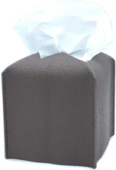 TOMOTHY ティッシュケース かわいい コンパクト 半分サイズ ティッシュカバー 韓国 インテリア (チャコールグレー,  約130mmx130mmx120mm（縦・横)