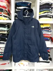 THE NORTH FACE ネイビー フード ウィンドブレーカー ジャケット