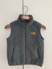 キッズ THE NORTH FACE ザノースフェイス フリース ベスト 110サイズ グレー シープスキン 裏地 ハイネック