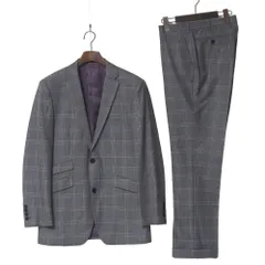 ■美品■BURBERRY BLACK LABEL バーバリーブラックレーベル パンツスーツ サイズ92-76-170 38R チェック柄 テーラードジャケット スラックス ブランド古着【中古】20260126/RA7284