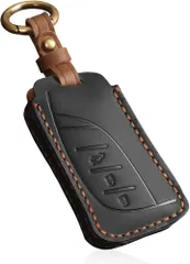 Krovat 互換 レクサス キーケース 本革 キーカバー LEXUS NX RX UX LBX 第3世代 専用設計 (ブラック)