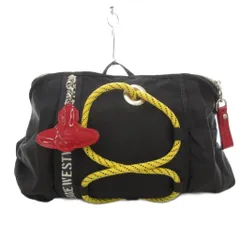 ヴィヴィアンウエストウッド Vivienne Westwood 3way ボディバッグ ショルダー リュックサック 黒 ブラック オーブ型チャーム ロゴテープ /FF ■GY18