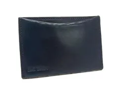 ■美品■ Paul Smith ポールスミス レザー カードケース カード入れ パスケース 定期入れ メンズ レディース ネイビー系 DL8857