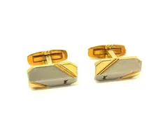 YVESSAINTLAURENT イヴサンローラン ヴィンテージ カフスボタン カフリンクス アクセサリー 紳士 ビジネス メンズ シルバー系 DL7886