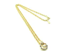 ■極美品■ GIVENCHY ジバンシィ ヴィンテージ ラインストーン ネックレス ペンダント レディース ゴールド系 DL7898