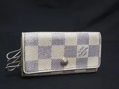 LOUIS VUITTON ルイヴィトン N60386 ダミエ ミュルティクレ4 4連キーケース 鍵入れ メンズ レディース ホワイト系 DL7113