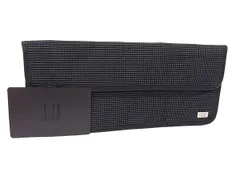 ■美品■ dunhill ダンヒル キャンバス 二つ折り 長財布 ウォレット カード入れ メンズ ブラック系 DL6899