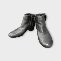 37 1/2 シャネル キルティング アンクル ブーツ