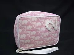 ChristianDior クリスチャンディオール トロッター PVC マルチポーチ マルチケース 小物入れ レディース  ピンク系 DL7227