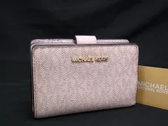 MICHAEL KORS マイケルコース レザー 二つ折り 財布 ウォレット 札入れ 小銭入れ カード入れ レディース ピンク系 DL7531